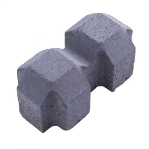 บล็อกปูพื้น เอสซีจี รุ่น คิวบิก กราส ขนาด 10 x 20 x 8 ซม. สีเทา