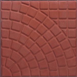 กระเบื้องคอนกรีตปูพื้น เอสซีจี รุ่น เพฟเม้นท์ ลายพัดโบก สีแดง ขนาด 40x40x3.5 ซม.